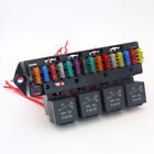 15 Way Blade Fuse Box Block Holder With 4 Way 12V 40A Relay Car Truck Universal