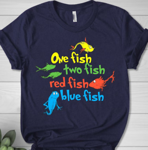 One Fish Two Fish Red Fish Blue Fish Shirt, Costume For Family Group Shirt