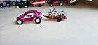 Vintage 1977 Tootsietoy Dune Buggy with Motorcycle and Trailer NOS