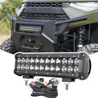 FOR Polaris Ranger XP 1000/1000 Crew 12in LED Light Bar Combo 6500K + Wiring Kit (For: More than one vehicle)