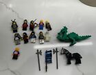 Vintage Lego Castle Minifigures Lot Knights + Horse Dragon And Accessories