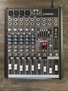 Mackie ProFX8 Professional Mic Line Mixer With FX Blackweb Speakers Cables