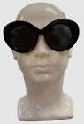 $335 Burberry Women's Black Round Sunglasses Shades Size 49-22-140