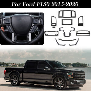 Carbon Fiber For 2015-2020 Ford F150 F-150 Interior Decor Accessories Trim Kit (For: 2017 Ford F-150 XLT)