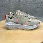 Nike Crater Impact Womens Size 8 Grey Orange Running Shoes Athletic Sneakers