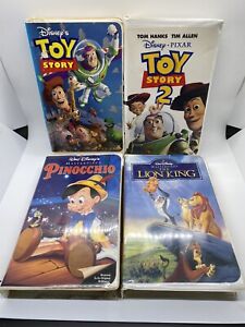 Disney VHS Movie Lot - Toy Story, Lion King, Pinocchio