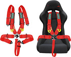 5-Point Racing Safety Harness Set with Ultra Comfort Heavy Duty Shoulder Pads