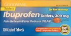 🌹 GOODSENSE IBUPROFEN PAIN RELIEVER COATED TABLETS, 200 MG, 100 CT