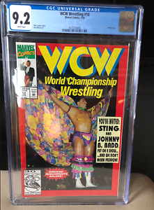 🔑💎🔥 WCW World Championship Wrestling #10 Sting Johnny B. Badd CGC 9.2 White