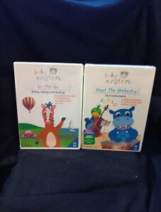 Lot Of 2 Baby Einstein DVD - Meet the Orchestra - On The Go Both New Sealed 2006