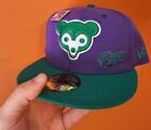 Chicago Cubs Grape Big League Chew Gum new era 7 1/2 fitted Hat NWT