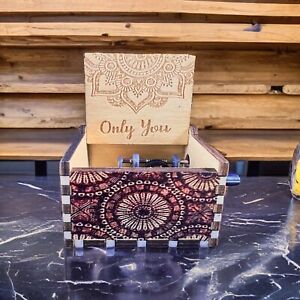 NEW “ONLY YOU” Handmade Hand Crank Wood Music Box