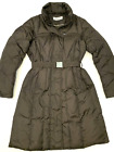Andrew Marc Coat Womens M Puffer Down Parka Hooded Jacket Faux Fur Winter Zip-Up