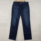 7 For All Mankind Jeans Mens Size 36 Standard Straight Leg Dark Wash Button Fly