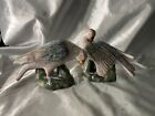 Vintage Oklahoma Importing Co HFP Macau Chinese Doves Bird Figurines Lot of 2