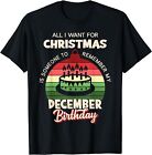 NEW LIMITED Birthmas December Christmas Birthday Gift Idea Tee T-Shirt S-3XL