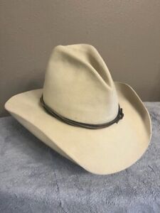 Men's Stetson Western Wear Rodeo Cowboy Hat 5X Ranch Tan Wyoming USA