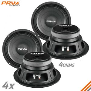 4x PRV Audio 8MB450-4 v2 Midbass Car Audio 8
