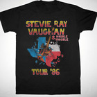 Stevie Ray Vaughan Tour Tee Shirt Full Size S to 5XL  Black Short Sleeve