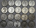 New ListingRoll of 20 Circulated Morgan & Peace Silver Dollars Lot F to AU/UNC Mixed Dates