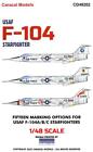 Caracal Decals 1/48 LOCKHEED F-104C STARFIGHTER U.S. Air Force Versions