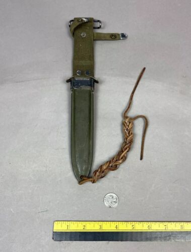 Original WW2 Era USM8A1 US Army/USMC Scabbard Knife/Bayonet Sheath - B.M. CO.
