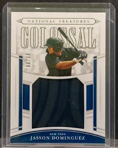 JASSON DOMINGUEZ 2020 National Treasures Colossal RC Rookie Jersey Patch 89/99