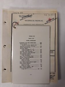Cessna Models U-3A & B Aircraft Illustrated Parts Breakdown & Checklist Original