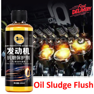 Oil Sludge Flush 100ml Car Vehicle Engine Cleaner Deep Cleaning Multipurposes