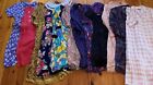 12 Piece VINTAGE CLOTHING LOT Ladies 1970s 1980s Dresses Some As Is