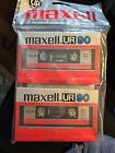 Vintage Maxell UR 90 Blank Audio Cassette Tapes 2 Pack Normal Bias 90 Mins New