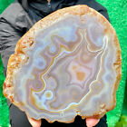 New Listing1.65LB Natural Beautiful Agate Geode Druzy Slice ExtraLarge Gemstone