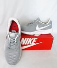 Nike Tanjun Women's Size 10 Grey/White Running Sneakers 812655-010 Pre owned