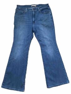 levis 725 flare jeans men 32 Great Condition Blue