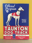 1941 Taunton Dog Track greyhound racing program, No writing