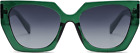 Retro Square Cateye Polarized Sunglasses Womens Trendy Oversized Designer Shades