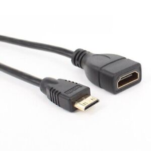 Mini HDMI ( Type C ) Male to HDMI (Type A ) Female Extension Adapter Cable Cord