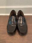 G.H. BASS & CO. Wilton Men's Size 12 D Black Leather Penny Loafers