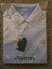 Masters Collection Mens medium blue masters polo shirt
