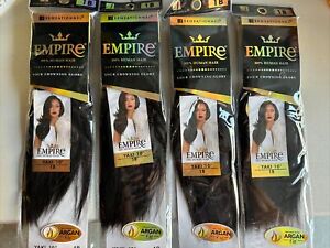 EMPIRE YAKI  100% HUMAN REMY HAIR WEAVE  10” #1B (Pack Of 4 Deal) Special