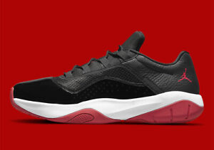 Nike Air Jordan 11 CMFT Low Bred Black Gym Red White DM0844-005 sz 9.5 Men's
