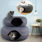 Peekaboo Cat Cave EXTRA LARGE Cat Tunnel Bed Indoor Cats, Cat Donut Tunnel