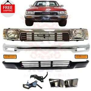For 1989 1990 1991 Toyota Pickup 4wd Front Bumper Grille Headlamp/Assembly 15pcs (For: 1991 Toyota Pickup)