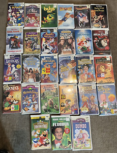 Lot of 27 Factory-Sealed Disney VHS Movies