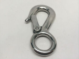 MARINE BOAT SS316 RIGGING SNAP HOOK FOR TRAILER SAFETY CABLES/WINCHES 4