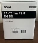 SIGMA 24-70mm F2.8 DG DN Art for L mount Box φ82mm Wide 1:2.9 - Tele 1:4.5 New
