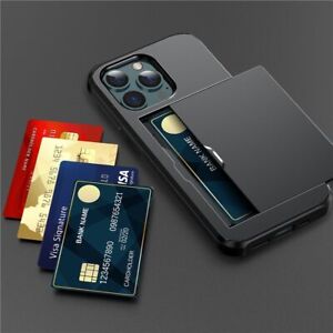 Shockproof Case Card Holder Wallet Cover For iPhone 15 14 13 Pro Max 12 11 XS XR