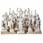 Set 12 Olympian Gods of Mount Olympus Pantheon Alabaster Large Statues