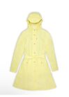 RAINS Curve W Jacket Straw Yellow Trench Coat Waterproof Size Large NEW
