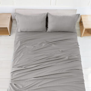 4 Piece Bed sheet set Microfiber Hotel Luxury Ultra Soft Deep Pocket Sheets